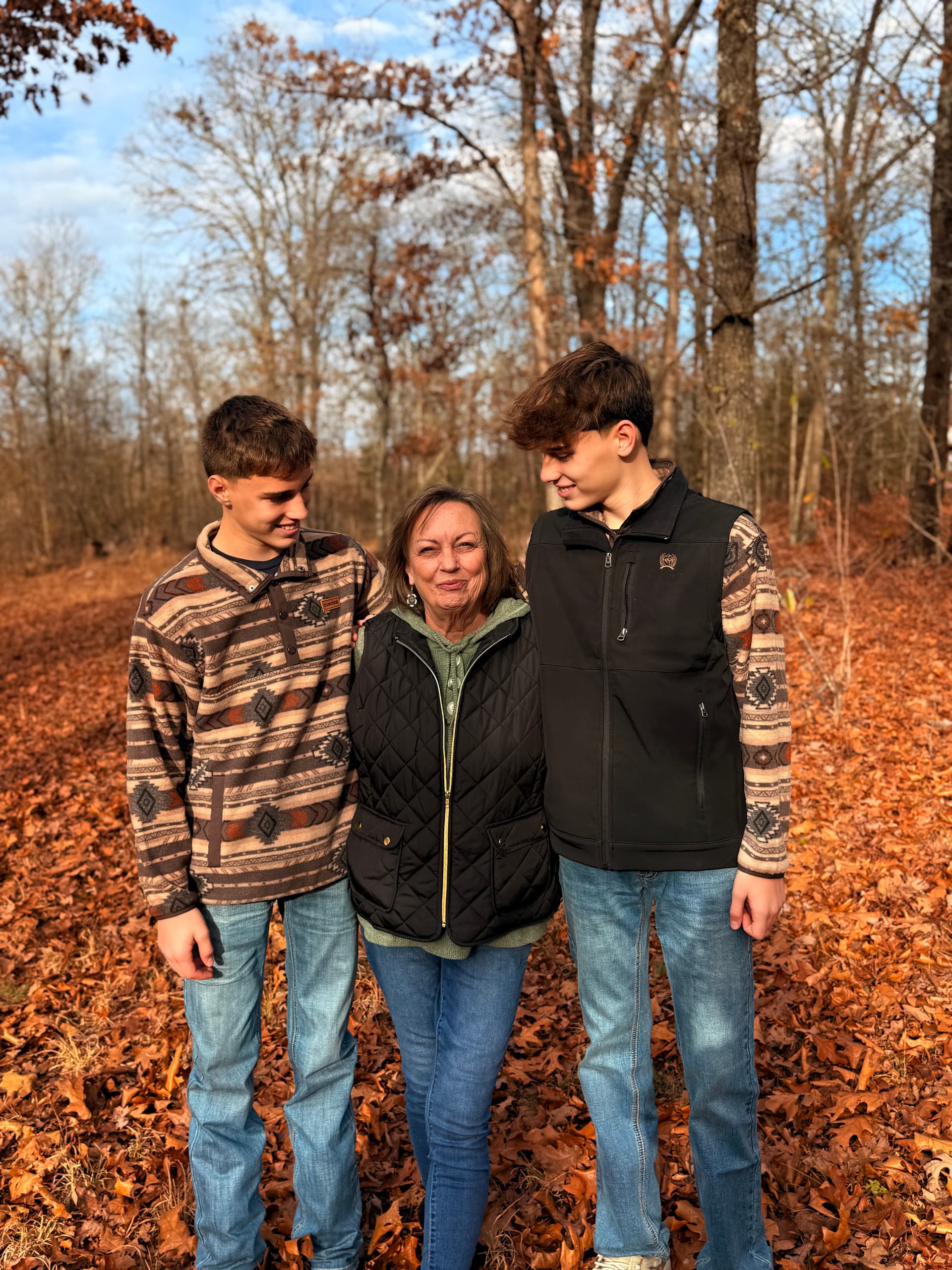 Me with my twin grandsons, Luke and J.D.